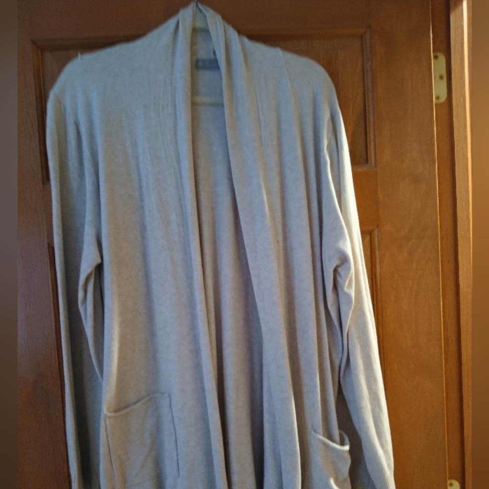 Women's oatmeal colored cardigan  Sweater
